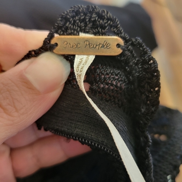 Free People Crochet Black Dress Size XS - Picture 5 of 12